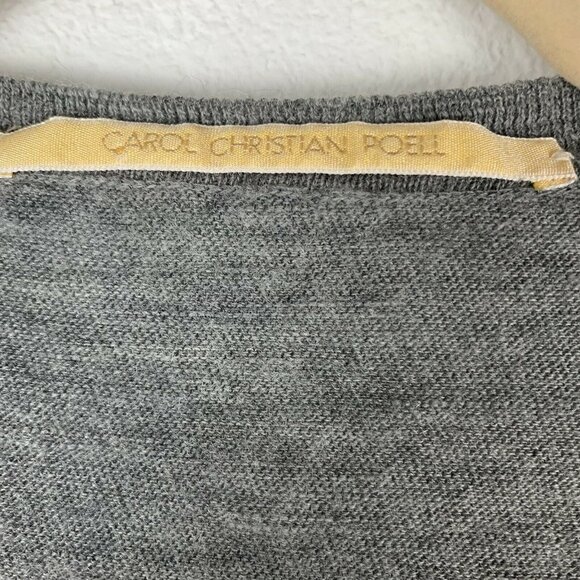 Carol Christian Poell Men's EU 54 US L 44 Virgin Wool Square Neck Sweater - Picture 3 of 8